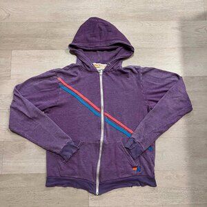 Aviator Nation Pray For Snow Zip Up Hooded Jacket